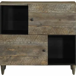 VIDAXL - Buffet 80x33x75 cm bois massif de manguier