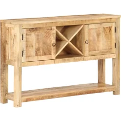 VIDAXL - Buffet 120x30x76 cm bois de manguier brut