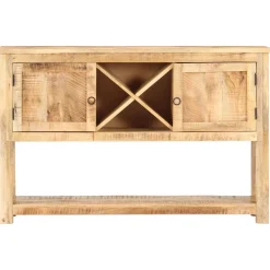 VIDAXL - Buffet 120x30x76 cm bois de manguier brut