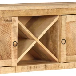 VIDAXL - Buffet 120x30x76 cm bois de manguier brut