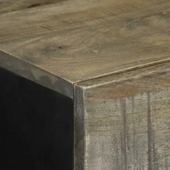 VIDAXL - Buffets 2 pcs gris clair 60x33,5x75 cm bois de manguier massif