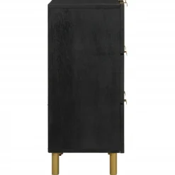 VIDAXL - Buffets 2 pcs noir 60x33x75 cm bois d'ingénierie