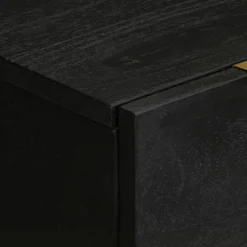 VIDAXL - Buffets 2 pcs noir 60x33x75 cm bois d'ingénierie