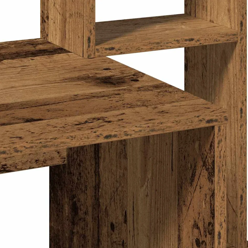 VIDAXL - Bureau avec étagères vieux bois 100x45x140 cm bois d'ingénierie