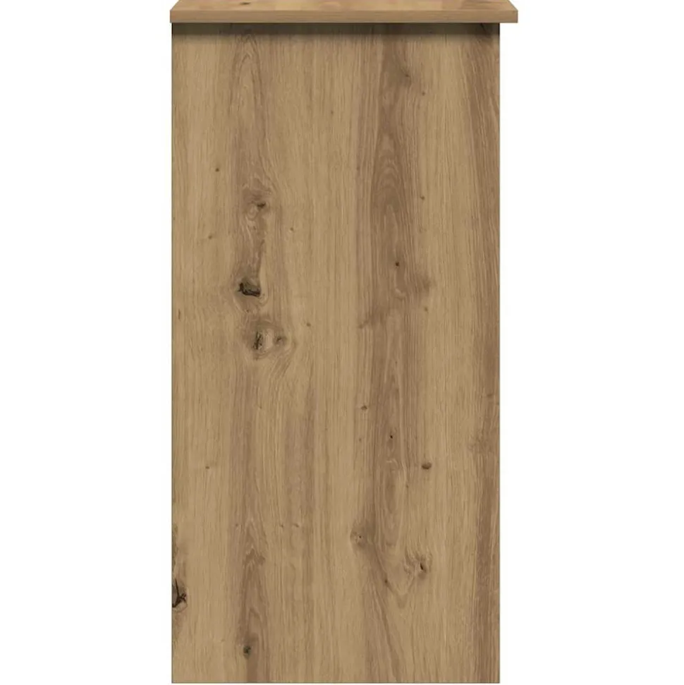 VIDAXL - Bureau avec étagères chêne artisanal bois d'ingénierie