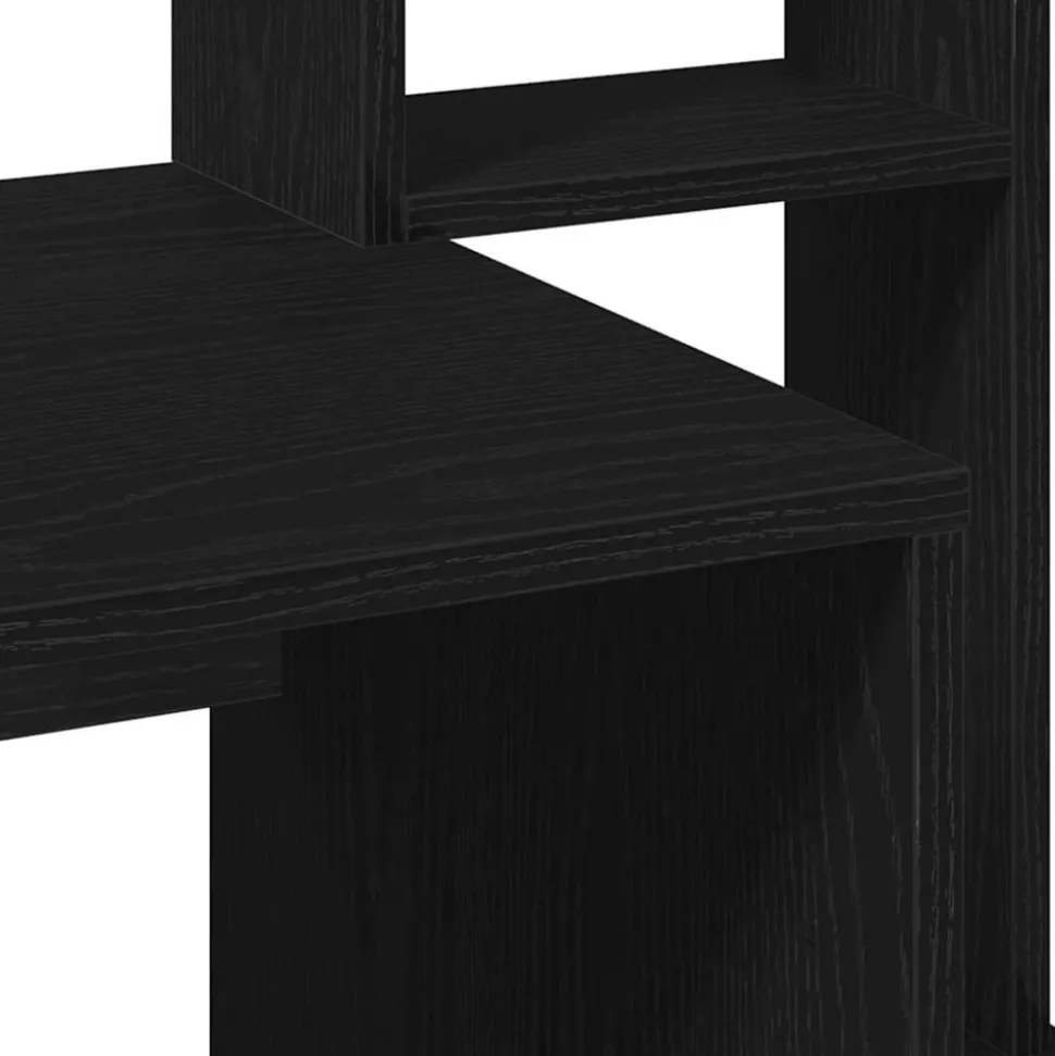 VIDAXL - Bureau avec étagères noir 100x45x140 cm bois d'ingénierie