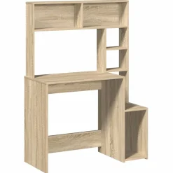 VIDAXL - Bureau avec étagères chêne sonoma 100x45x140 cm