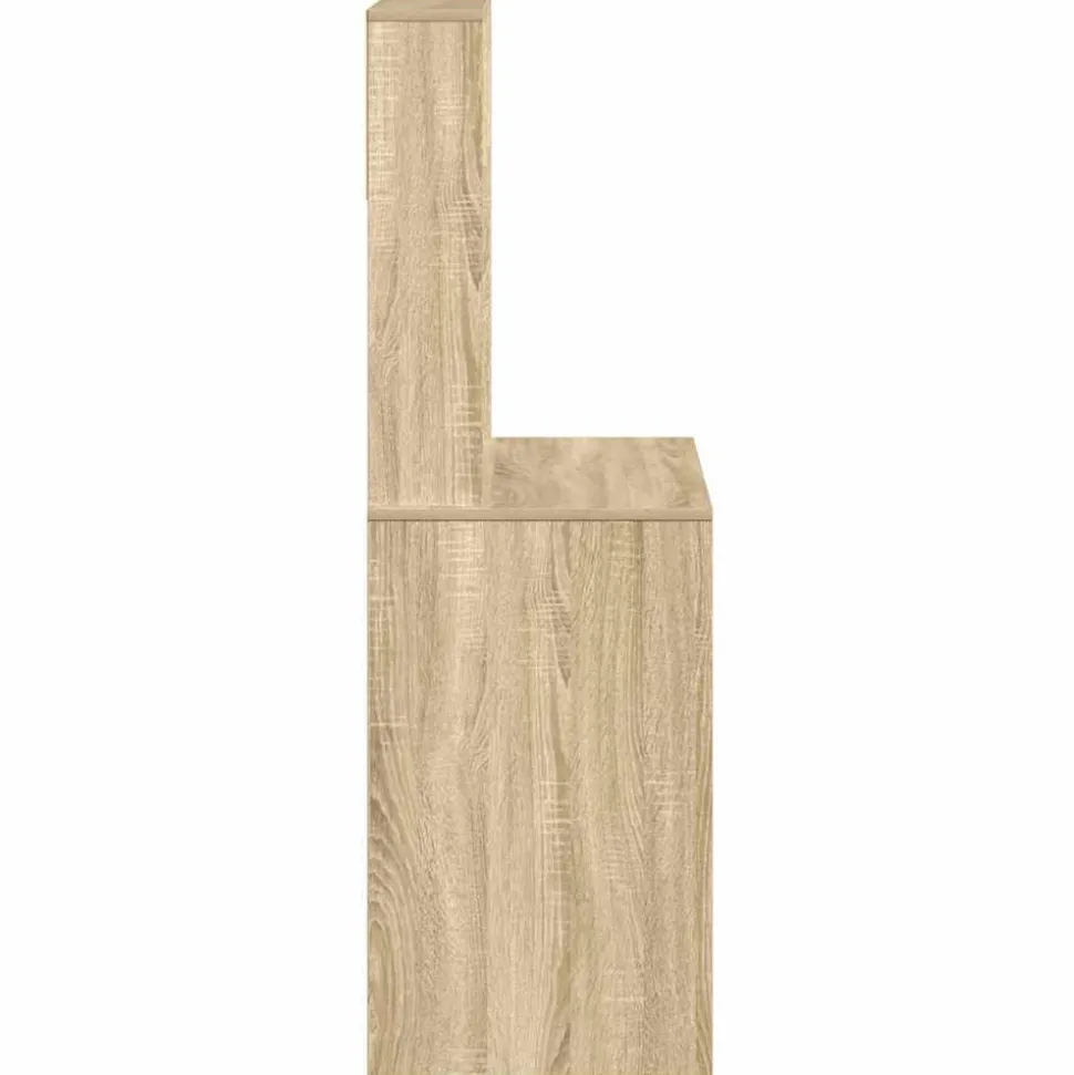 VIDAXL - Bureau avec étagères chêne sonoma 100x45x140 cm