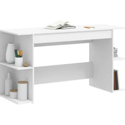 VIDAXL - Bureau blanc 140x50x75 cm bois d'ingénierie