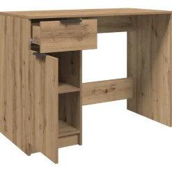 VIDAXL - Bureau chêne artisanal 100x50x75 cm bois d'ingénierie