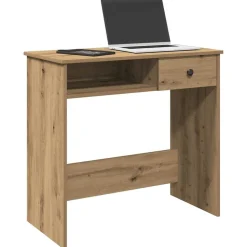 VIDAXL - Bureau chêne artisanal 80x40x75 cm bois d'ingénierie