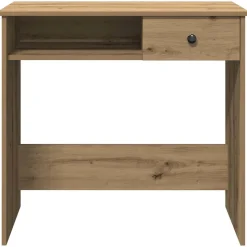 VIDAXL - Bureau chêne artisanal 80x40x75 cm bois d'ingénierie