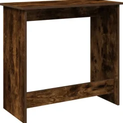 VIDAXL - Bureau chêne fumé 80x40x75 cm bois d'ingénierie