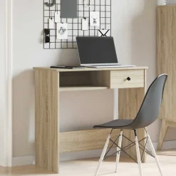 VIDAXL - Bureau chêne sonoma 80x40x75 cm aggloméré