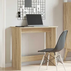 VIDAXL - Bureau chêne sonoma 80x40x75 cm aggloméré
