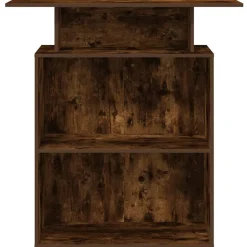 VIDAXL - Bureau de réception chêne fumé 100x40x104 cm bois d'ingénierie