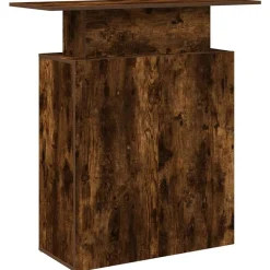 VIDAXL - Bureau de réception chêne fumé 100x40x104 cm bois d'ingénierie