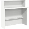 VIDAXL - Bureau de réception blanc 100x50x103,5 cm bois d'ingénierie