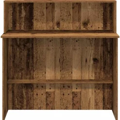 VIDAXL - Bureau de réception vieux bois 100x50x103,5cm bois d'ingénierie