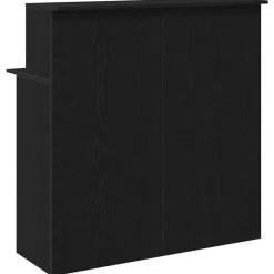 VIDAXL - Bureau de réception noir 100x50x103,5 cm bois d'ingénierie