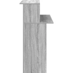 VIDAXL - Bureau de réception sonoma gris 100x50x103,5 cm bois ingénierie