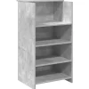 VIDAXL - Bureau de réception gris béton 55x50x103,5 cm bois d'ingénierie