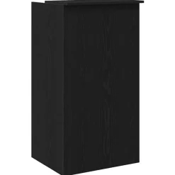 VIDAXL - Bureau de réception noir 55x50x103,5 cm bois d'ingénierie