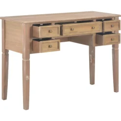 VIDAXL - Bureau marron 109,5 x 45 x 77,5 cm bois