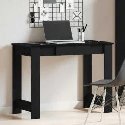 VIDAXL - Bureau noir 100x45x75 cm bois d'ingénierie