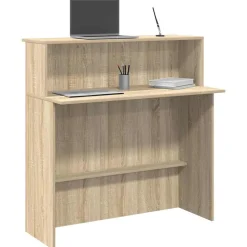 VIDAXL - Bureau réception chêne sonoma 100x50x103,5 cm bois d'ingénierie