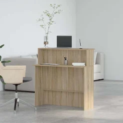 VIDAXL - Bureau réception chêne sonoma 100x50x103,5 cm bois d'ingénierie