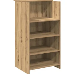 VIDAXL - Bureau réception chêne artisanal 55x50x103,5 cm bois ingénierie