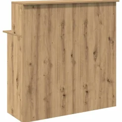 VIDAXL - Bureau réception chêne artisanal 100x50x103,5cm bois ingénierie