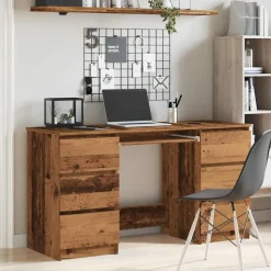 VIDAXL - Bureau vieux bois 140x50x77 cm bois d'ingénierie
