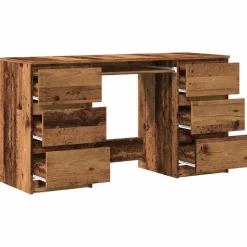 VIDAXL - Bureau vieux bois 140x50x77 cm bois d'ingénierie