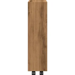 VIDAXL - Chariot de rangement étroit 3 niveaux chêne artisanal