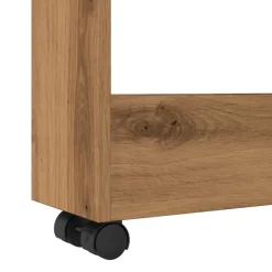 VIDAXL - Chariot de rangement étroit 3 niveaux chêne artisanal