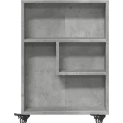 VIDAXL - Chariot de rangement étroit gris béton bois d'ingénierie