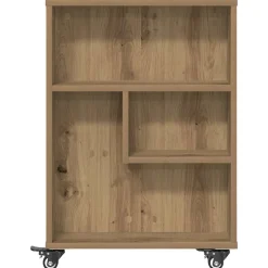 VIDAXL - Chariot de rangement étroit chêne artisanal bois d'ingénierie