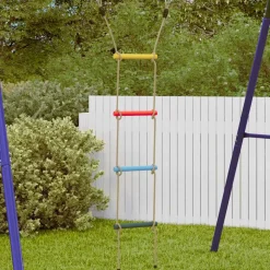 VIDAXL - Échelle de corde pour enfants avec 4 échelons multicolore