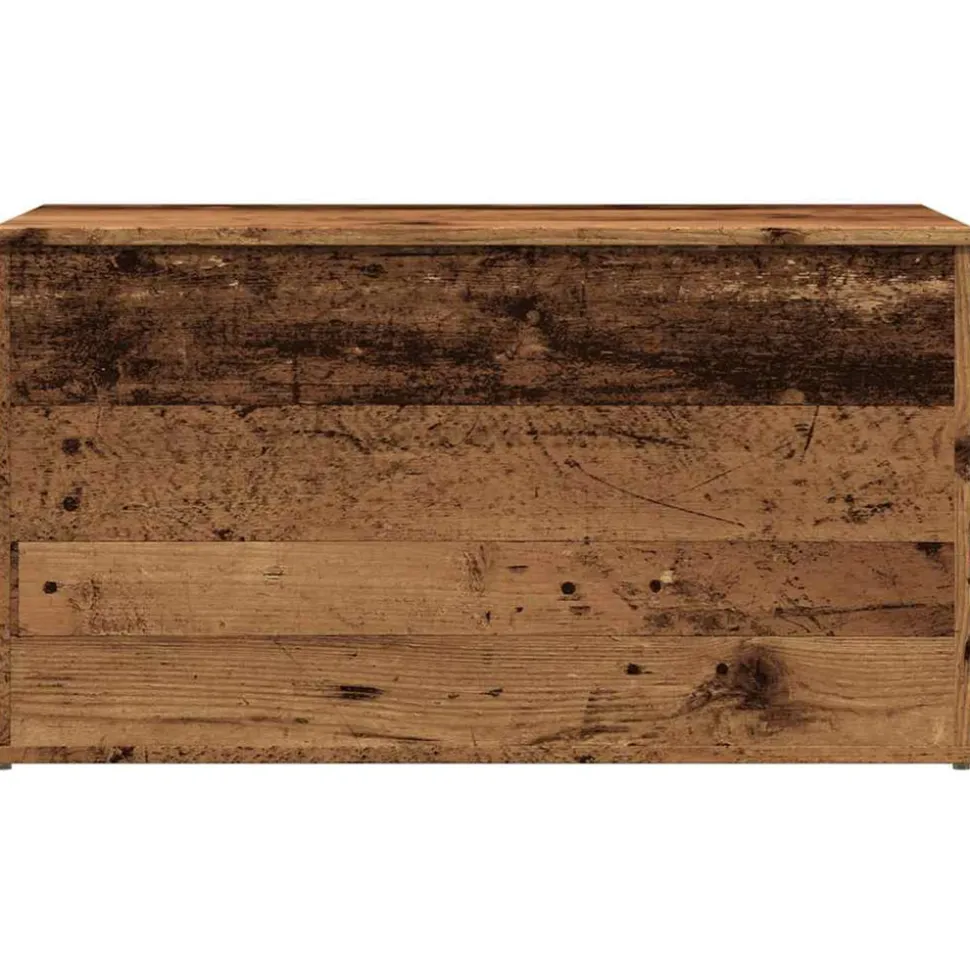 VIDAXL - Coffre de rangement vieux bois 84x42x46 cm bois d'ingénierie