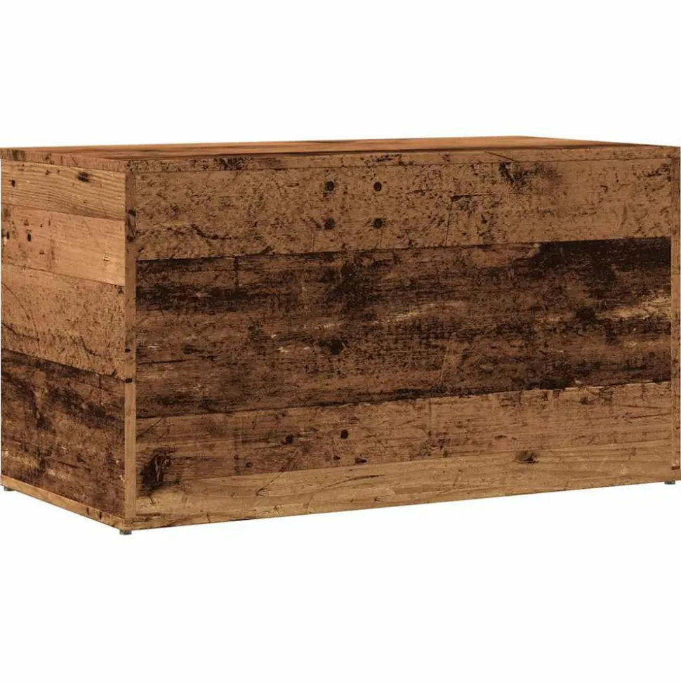 VIDAXL - Coffre de rangement vieux bois 84x42x46 cm bois d'ingénierie