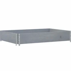 VIDAXL - Collier de palette gris 120x80 cm bois de pin solide