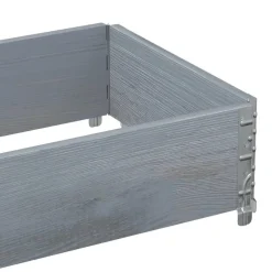 VIDAXL - Collier de palette gris 100x50 cm bois de pin solide