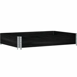 VIDAXL - Collier de palette noir 120x80 cm bois de pin solide