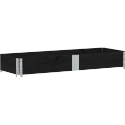 VIDAXL - Collier de palette noir 150x50 cm bois de pin solide