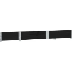 VIDAXL - Collier de palette noir 150x50 cm bois de pin solide
