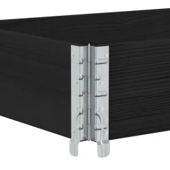 VIDAXL - Collier de palette noir 150x50 cm bois de pin solide