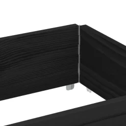 VIDAXL - Collier de palette noir 150x50 cm bois de pin solide