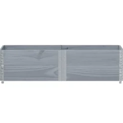 VIDAXL - Colliers de palette 2 pcs gris 150x50 cm bois de pin solide